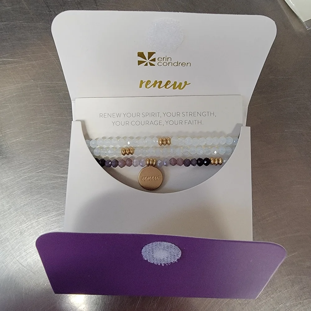 Purple and Blue Stationery Set